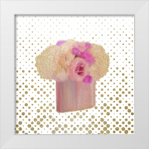 La La 1 White Modern Wood Framed Art Print by Kimberly, Allen