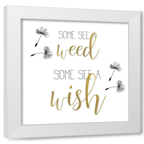 A Wish 1 White Modern Wood Framed Art Print by Kimberly, Allen