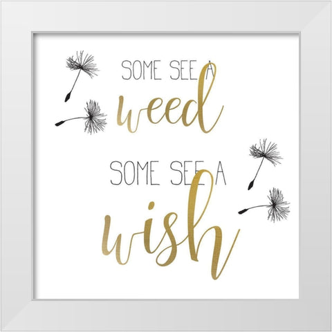 A Wish 1 White Modern Wood Framed Art Print by Kimberly, Allen