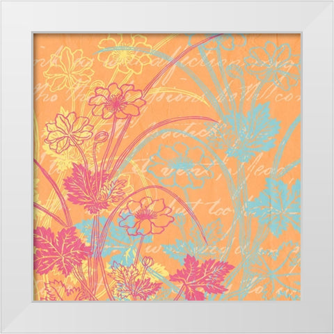 Spring Day Colors 1 White Modern Wood Framed Art Print by Kimberly, Allen