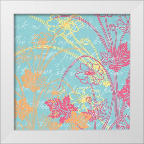 Spring Day Colors 3 White Modern Wood Framed Art Print by Kimberly, Allen
