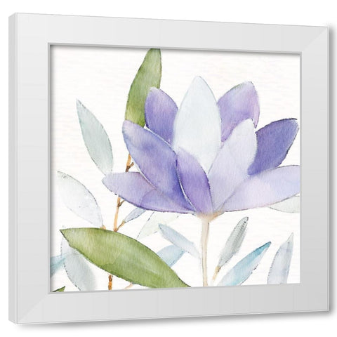 Purple Spring 2 White Modern Wood Framed Art Print by Allen, Kimberly