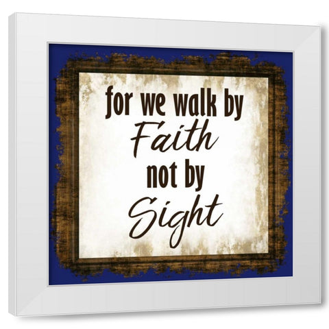 For We Walk White Modern Wood Framed Art Print by Allen, Kimberly