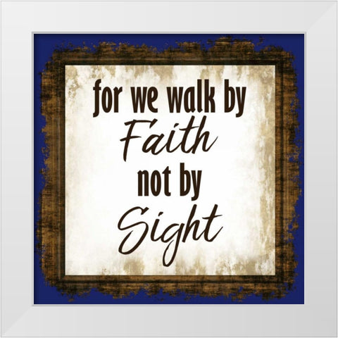 For We Walk White Modern Wood Framed Art Print by Allen, Kimberly