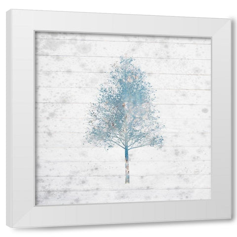 Watercolor Trees 2 White Modern Wood Framed Art Print by Kimberly, Allen