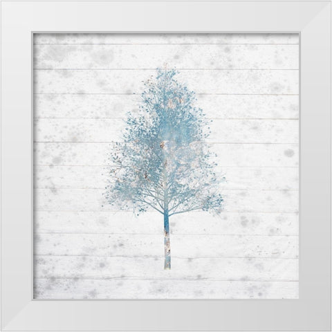 Watercolor Trees 2 White Modern Wood Framed Art Print by Kimberly, Allen