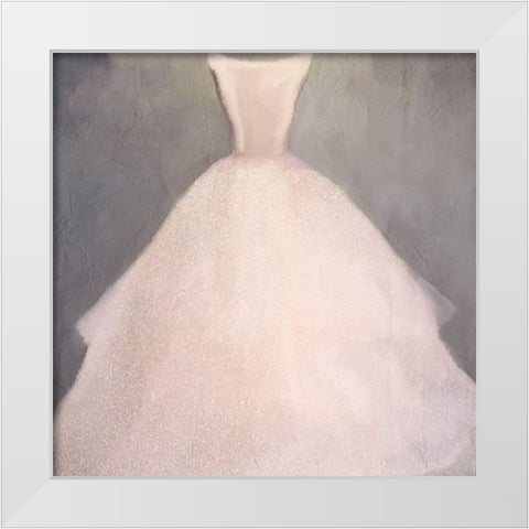 Dressed UP White Modern Wood Framed Art Print by Kimberly, Allen