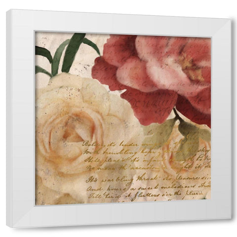 Fall Blooming 1 White Modern Wood Framed Art Print by Kimberly, Allen