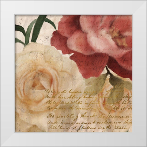 Fall Blooming 1 White Modern Wood Framed Art Print by Kimberly, Allen