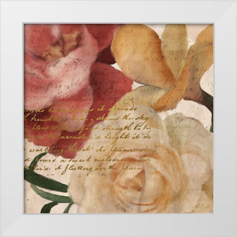 Fall Blooming 2 White Modern Wood Framed Art Print by Kimberly, Allen