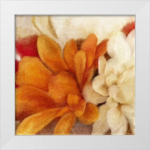 Full Bloom 1 White Modern Wood Framed Art Print by Kimberly, Allen