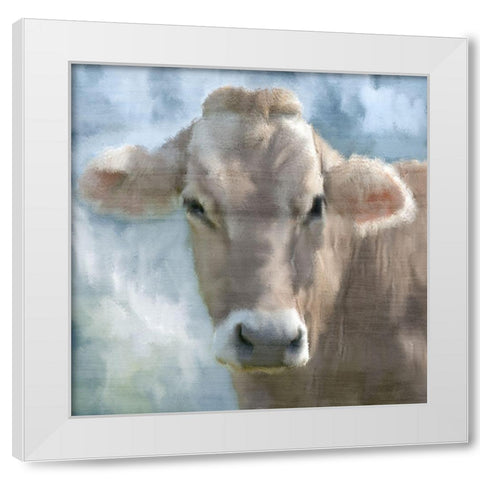 Bessie White Modern Wood Framed Art Print by Kimberly, Allen