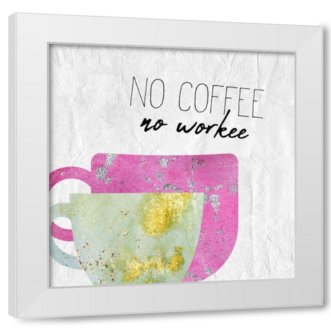 Coffee Days 7 White Modern Wood Framed Art Print by Kimberly, Allen