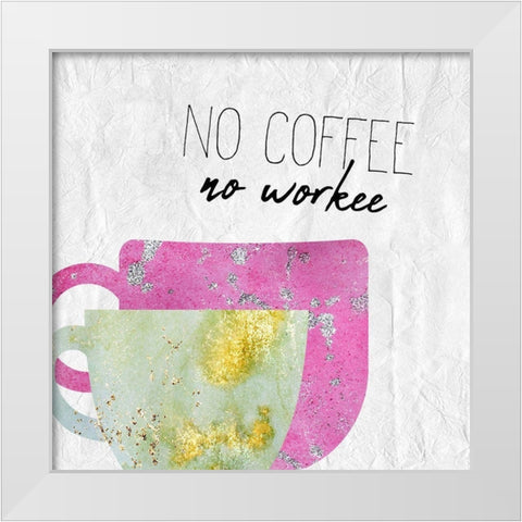 Coffee Days 7 White Modern Wood Framed Art Print by Kimberly, Allen