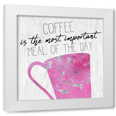 Coffee Days 8 White Modern Wood Framed Art Print by Kimberly, Allen