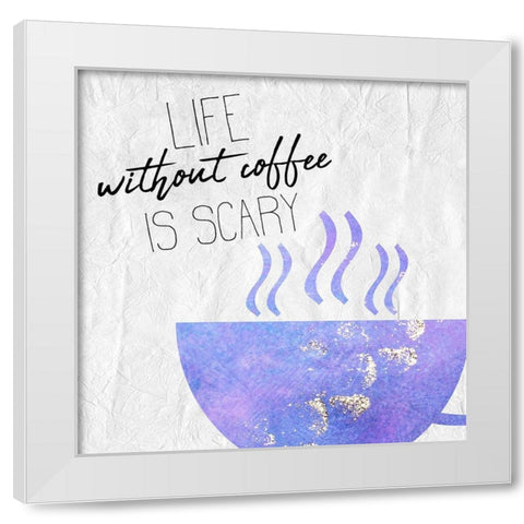 Coffee Days 9 White Modern Wood Framed Art Print by Kimberly, Allen