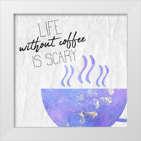 Coffee Days 9 White Modern Wood Framed Art Print by Kimberly, Allen