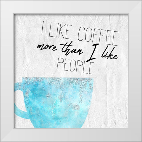 Coffee Days 10 White Modern Wood Framed Art Print by Kimberly, Allen
