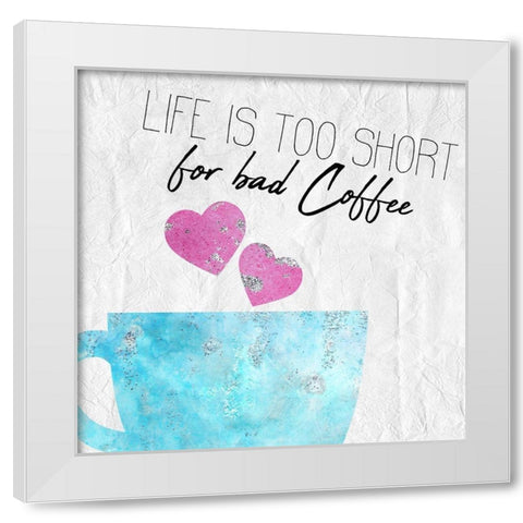 Coffee Days 12 White Modern Wood Framed Art Print by Kimberly, Allen