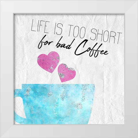 Coffee Days 12 White Modern Wood Framed Art Print by Kimberly, Allen