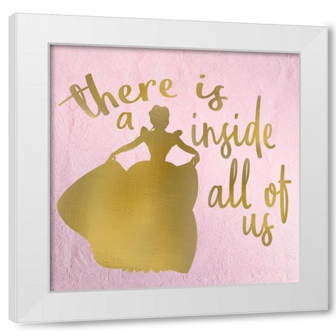 If the Crown Fits 2 White Modern Wood Framed Art Print by Kimberly, Allen