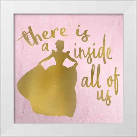 If the Crown Fits 2 White Modern Wood Framed Art Print by Kimberly, Allen