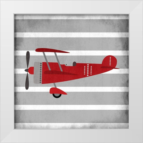 In Red 2 White Modern Wood Framed Art Print by Kimberly, Allen