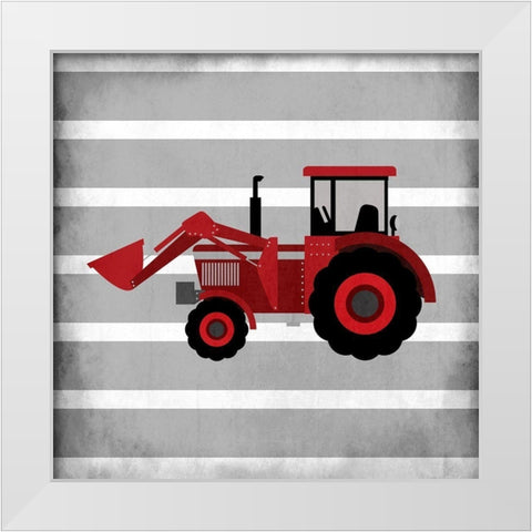 In Red 3 White Modern Wood Framed Art Print by Kimberly, Allen