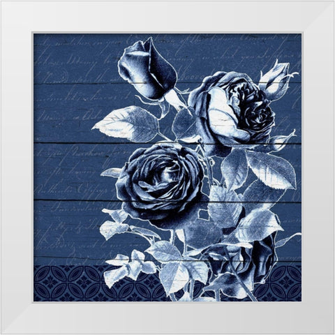 White Indigo 2 White Modern Wood Framed Art Print by Kimberly, Allen
