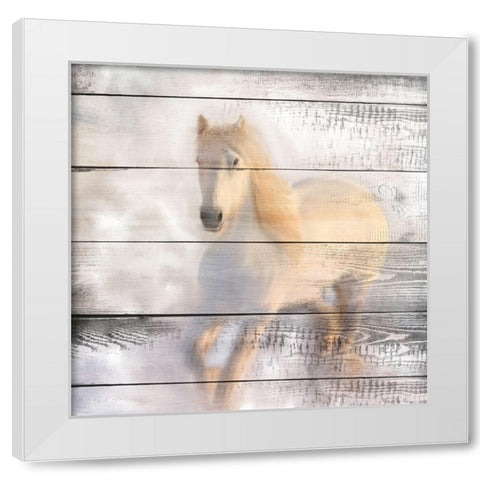 White Knight White Modern Wood Framed Art Print by Kimberly, Allen