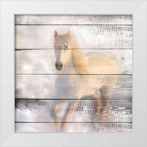 White Knight White Modern Wood Framed Art Print by Kimberly, Allen