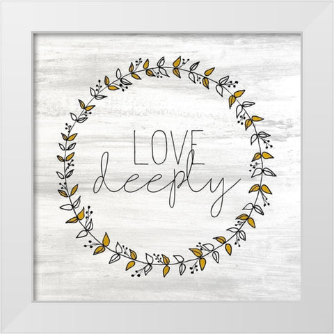 Wildflower Jar 8 White Modern Wood Framed Art Print by Kimberly, Allen