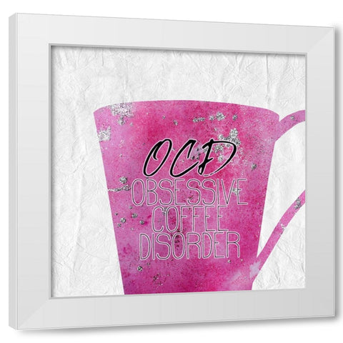 Coffee  Days 13 White Modern Wood Framed Art Print by Kimberly, Allen