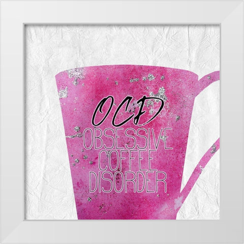 Coffee  Days 13 White Modern Wood Framed Art Print by Kimberly, Allen