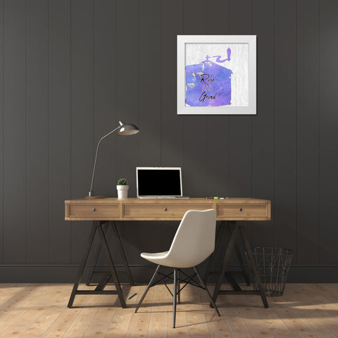 Coffee  Days 15 White Modern Wood Framed Art Print by Kimberly, Allen