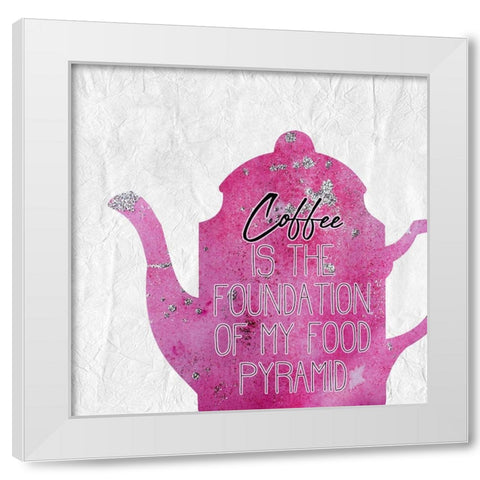 Coffee  Days 17 White Modern Wood Framed Art Print by Kimberly, Allen