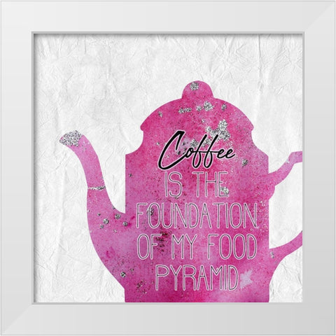 Coffee  Days 17 White Modern Wood Framed Art Print by Kimberly, Allen