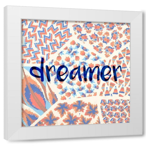 Dreamer White Modern Wood Framed Art Print by Allen, Kimberly