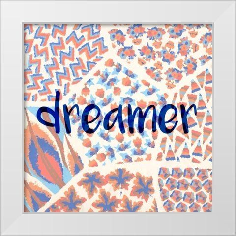 Dreamer White Modern Wood Framed Art Print by Allen, Kimberly