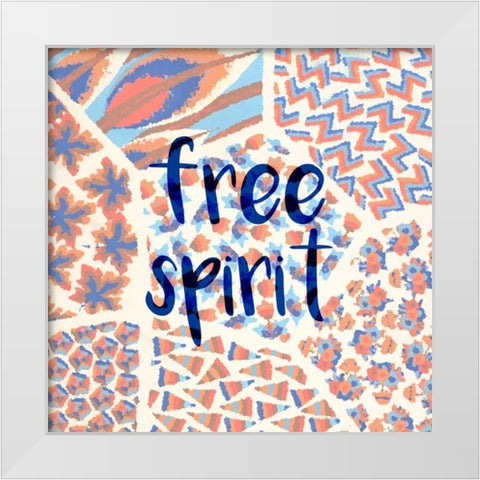 Free Spirit White Modern Wood Framed Art Print by Allen, Kimberly