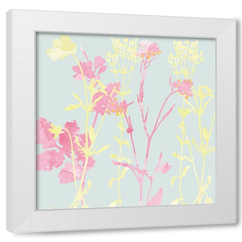 Sunshine Pink 2 White Modern Wood Framed Art Print by Kimberly, Allen