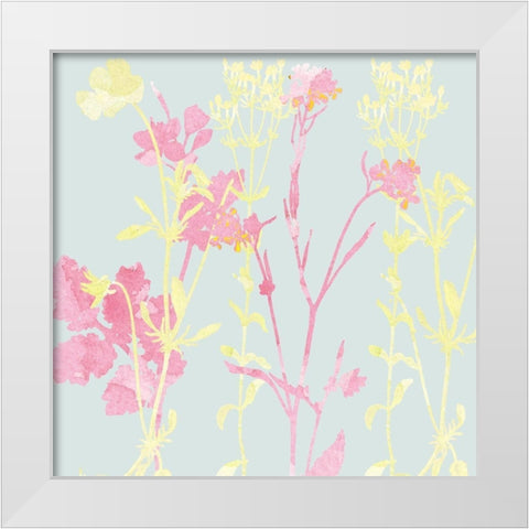 Sunshine Pink 2 White Modern Wood Framed Art Print by Kimberly, Allen
