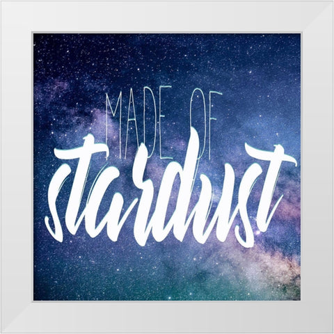Made of Stardust White Modern Wood Framed Art Print by Kimberly, Allen