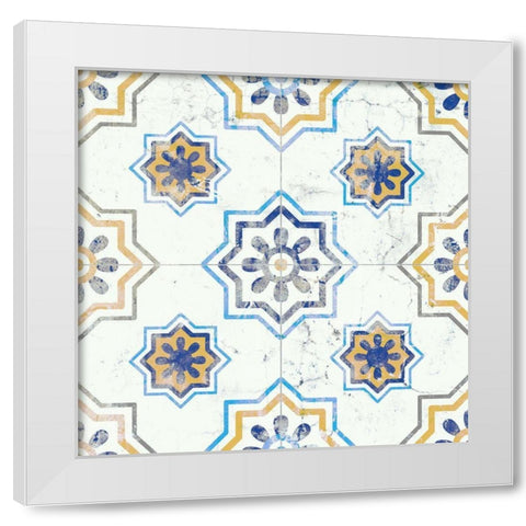 Old Tile 3 White Modern Wood Framed Art Print by Kimberly, Allen