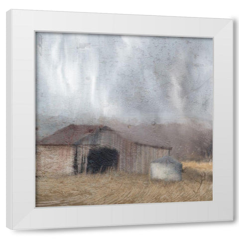 Barn Wood White Modern Wood Framed Art Print by Kimberly, Allen