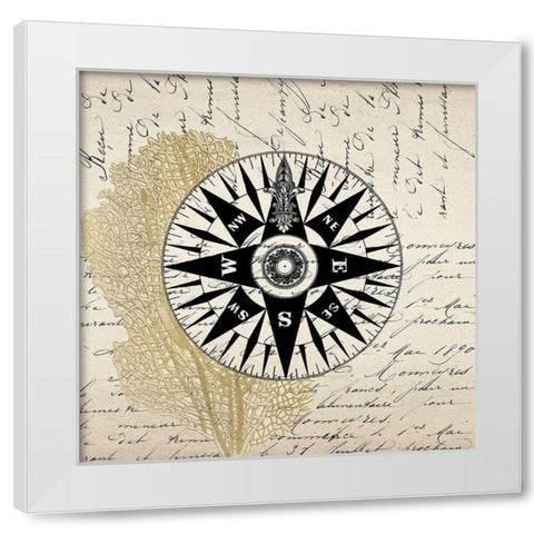 Letters to the Sea 4 White Modern Wood Framed Art Print by Kimberly, Allen