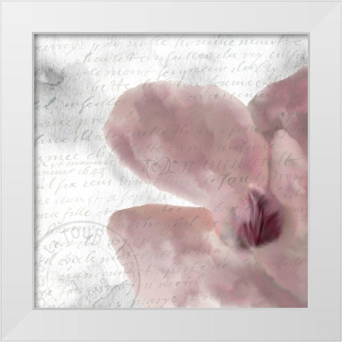 Magnolia Bloom 2 White Modern Wood Framed Art Print by Kimberly, Allen