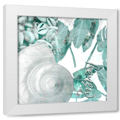 Seaside 1 White Modern Wood Framed Art Print by Kimberly, Allen