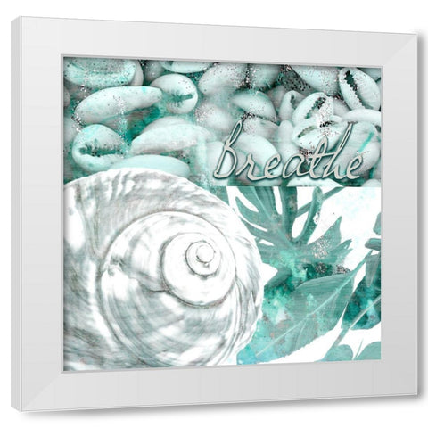 Seaside 4 White Modern Wood Framed Art Print by Kimberly, Allen