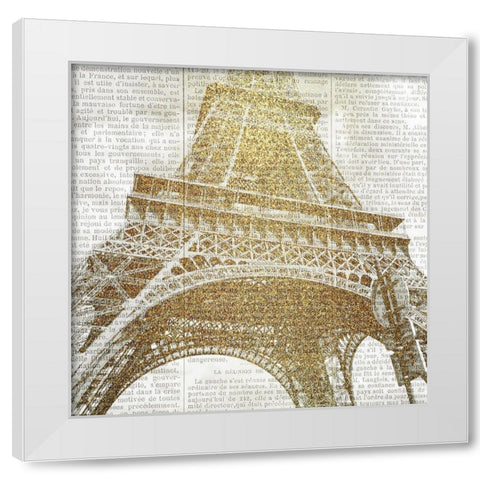 Love Paris 2 White Modern Wood Framed Art Print by Kimberly, Allen
